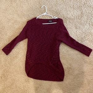 Express high-low sweater